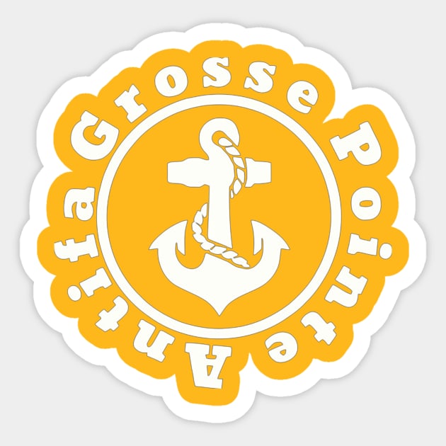 grosse pointe Sticker by sarahphifery